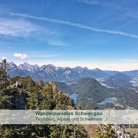 아파트 Stoeger - Adults Only Mit Einzigartigem Panoramablick Auf See, Alpen Und Schloss Neuschwanstein - Nur 2 Einheiten