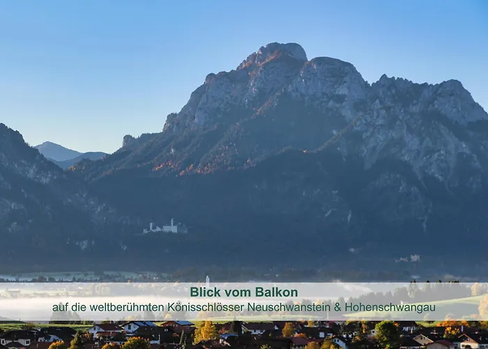 아파트 Biohof Stoeger Adults Only Mit Blick Auf Schloss Neuschwanstein Und Alpen Nur 2 Einheiten *